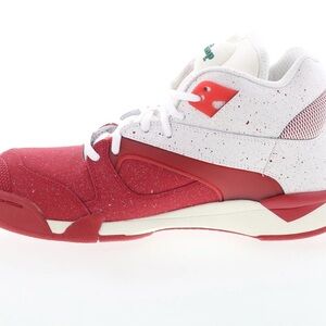 Mens Red and White Sneakers